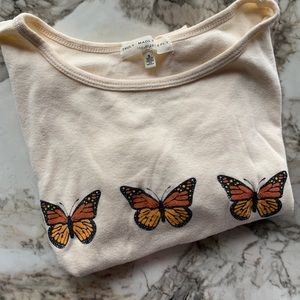 Butterfly crop top